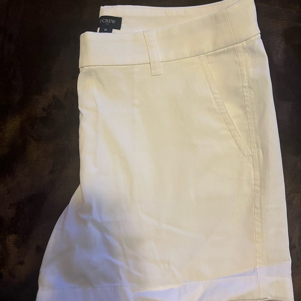 J. Crew White Bermuda Shorts Classic Cotton Style